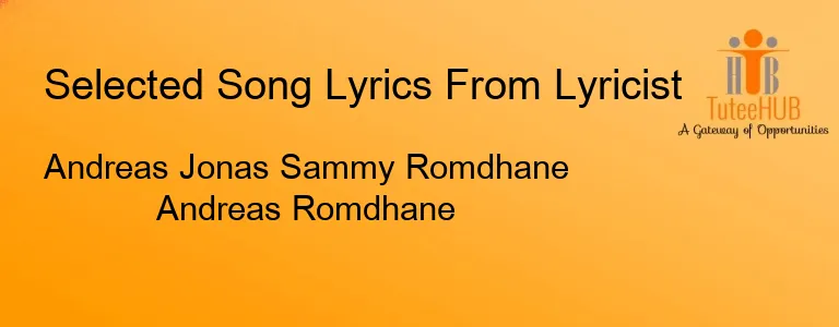 Andreas Jonas Sammy Romdhane Andreas Romdhane