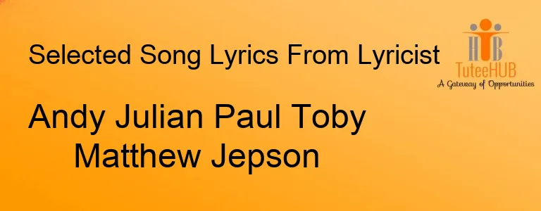 Andy Julian Paul Toby Matthew Jepson