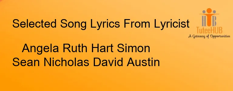 Angela Ruth Hart Simon Sean Nicholas David Austin