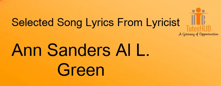 Ann Sanders Al L. Green