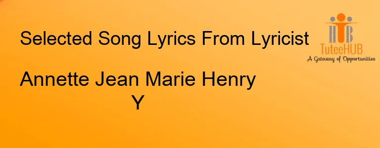 Annette Jean Marie Henry Y