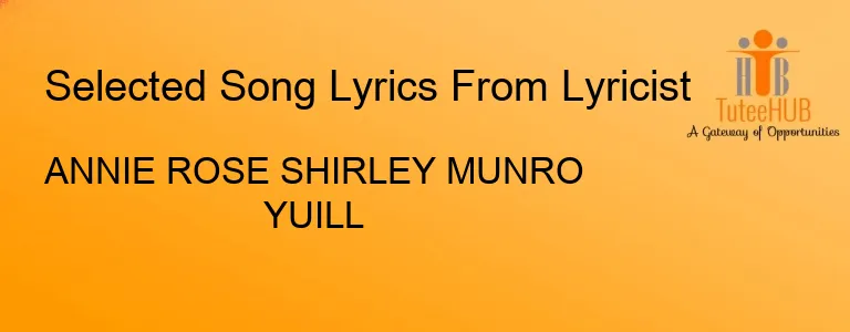 ANNIE ROSE SHIRLEY MUNRO YUILL
