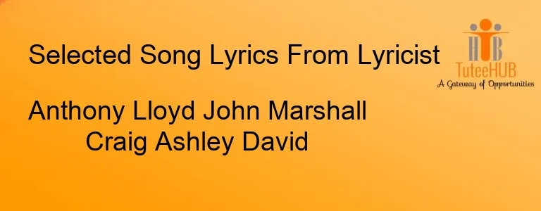 Anthony Lloyd John Marshall Craig Ashley David