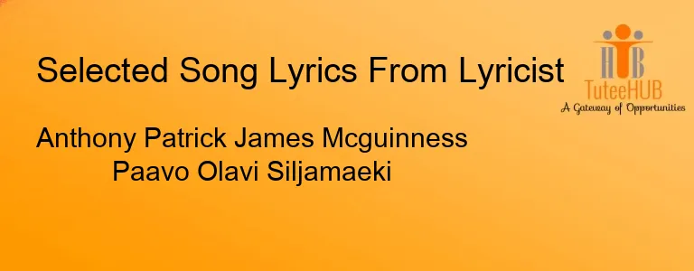 Anthony Patrick James Mcguinness Paavo Olavi Siljamaeki