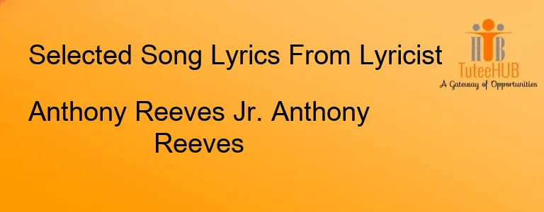 Anthony Reeves Jr. Anthony Reeves