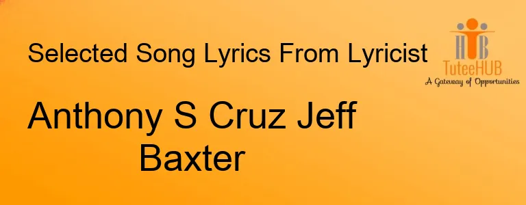 Anthony S Cruz Jeff Baxter