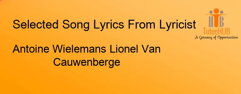Antoine Wielemans Lionel Van Cauwenberge