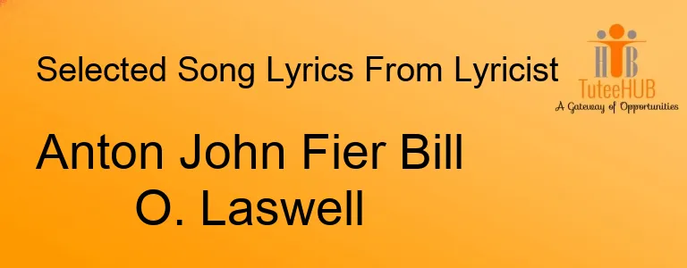 Anton John Fier Bill O. Laswell