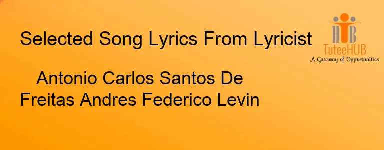 Antonio Carlos Santos De Freitas Andres Federico Levin