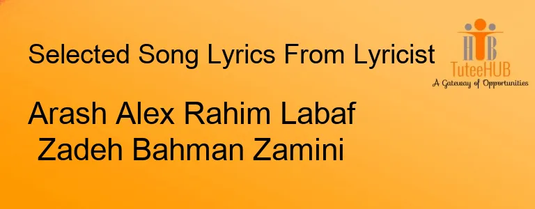 Arash Alex Rahim Labaf Zadeh Bahman Zamini