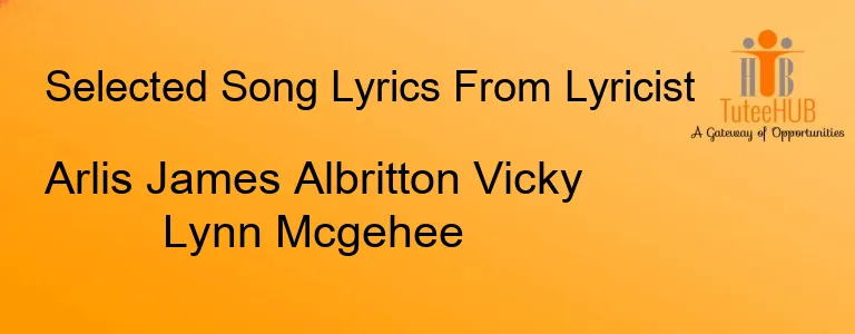 Arlis James Albritton Vicky Lynn Mcgehee