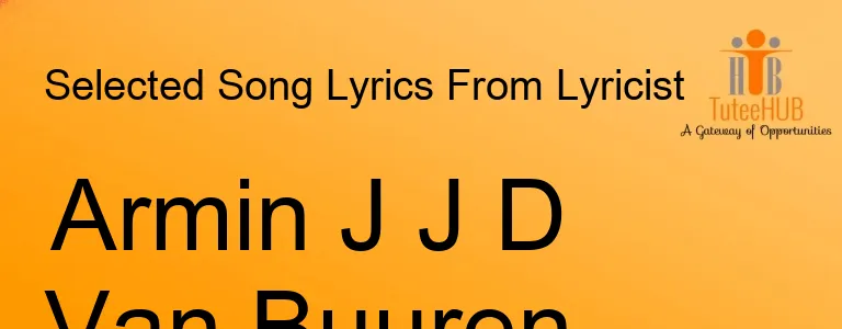 ARMIN J J D VAN BUUREN