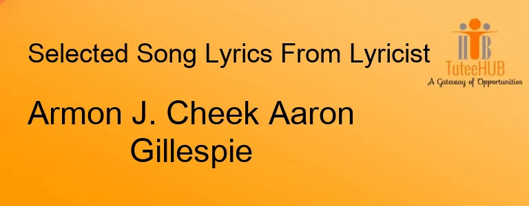 Armon J. Cheek Aaron Gillespie