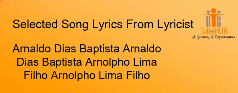 Arnaldo Dias Baptista Arnaldo Dias Baptista Arnolpho Lima Filho Arnolpho Lima Filho