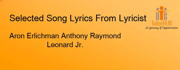 Aron Erlichman Anthony Raymond Leonard Jr.