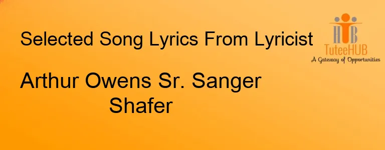 Arthur Owens Sr. Sanger Shafer
