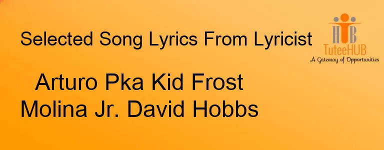 Arturo Pka Kid Frost Molina Jr. David Hobbs