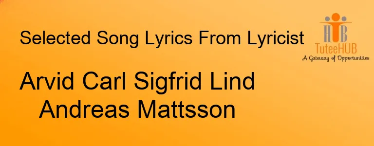 Arvid Carl Sigfrid Lind Andreas Mattsson