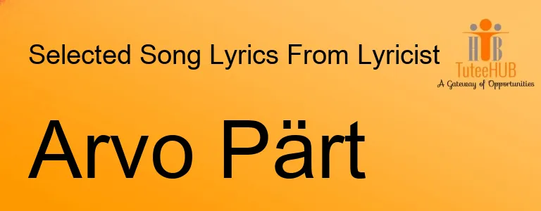 Arvo Pärt