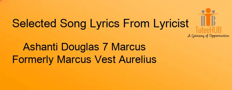 Ashanti Douglas 7 Marcus Formerly Marcus Vest Aurelius