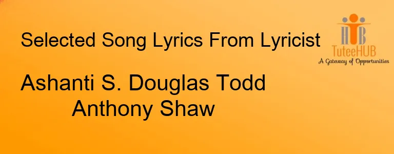 Ashanti S. Douglas Todd Anthony Shaw