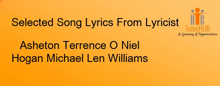 Asheton Terrence O Niel Hogan Michael Len Williams