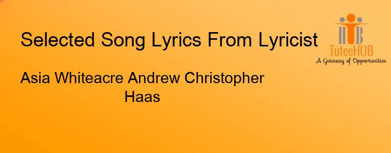 Asia Whiteacre Andrew Christopher Haas