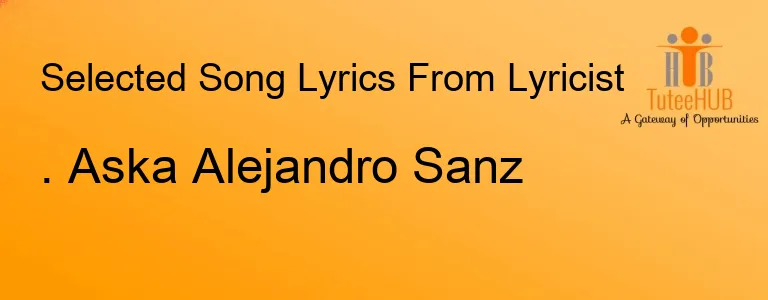 . Aska Alejandro Sanz