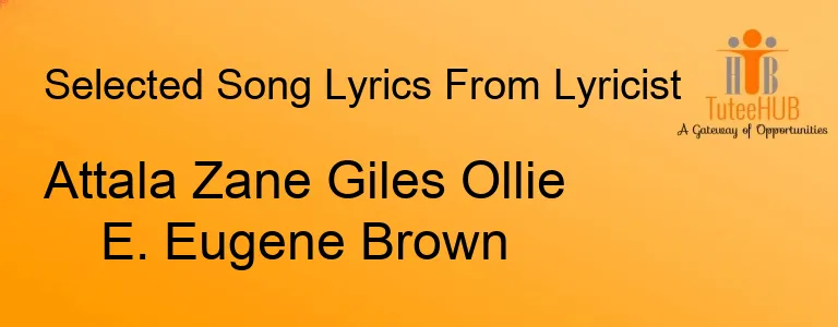 Attala Zane Giles Ollie E. Eugene Brown