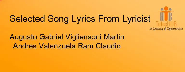 Augusto Gabriel Vigliensoni Martin Andres Valenzuela Ram Claudio