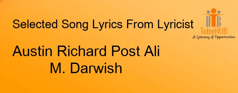 Austin Richard Post Ali M. Darwish