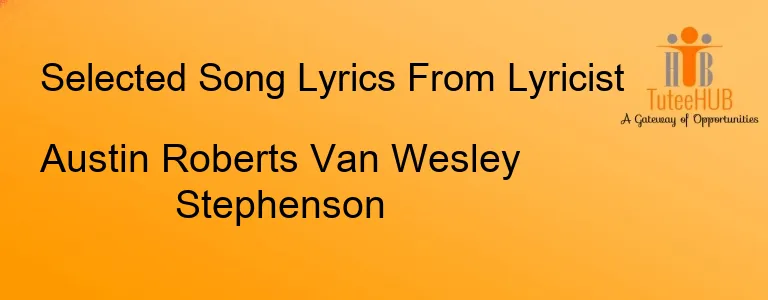 Austin Roberts Van Wesley Stephenson