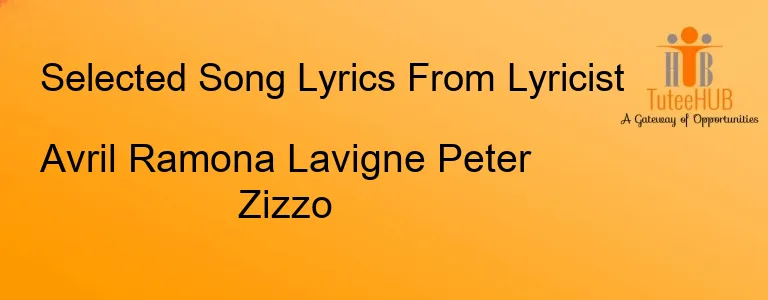 Avril Ramona Lavigne Peter Zizzo