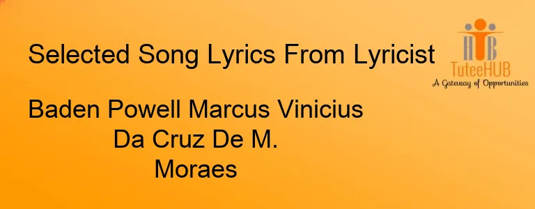 Baden Powell Marcus Vinicius Da Cruz De M. Moraes