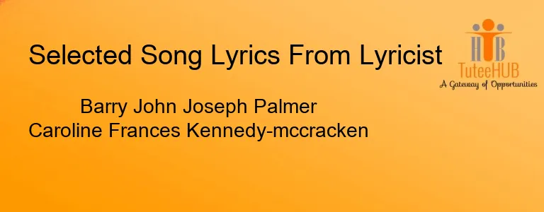 Barry John Joseph Palmer Caroline Frances Kennedy-mccracken