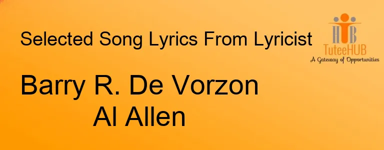 Barry R. De Vorzon Al Allen