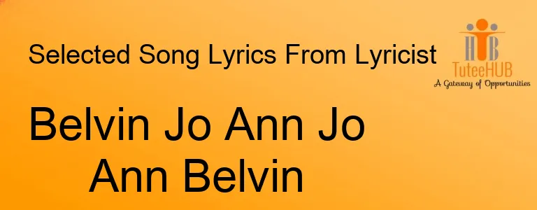Belvin Jo Ann Jo Ann Belvin