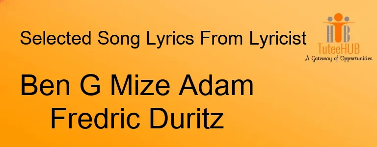 Ben G Mize Adam Fredric Duritz