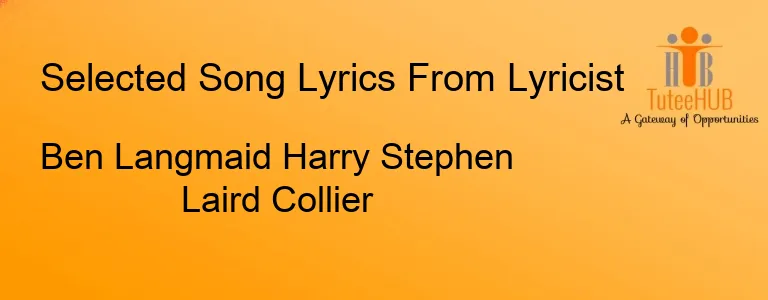 Ben Langmaid Harry Stephen Laird Collier