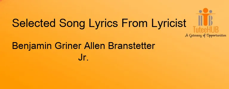 Benjamin Griner Allen Branstetter Jr.