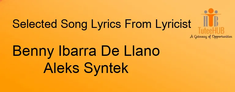 Benny Ibarra De Llano Aleks Syntek