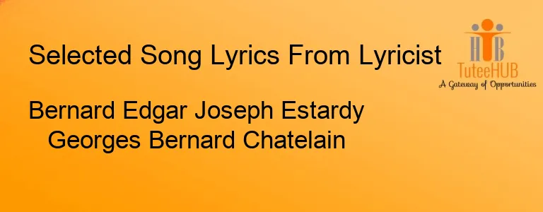 Bernard Edgar Joseph Estardy Georges Bernard Chatelain