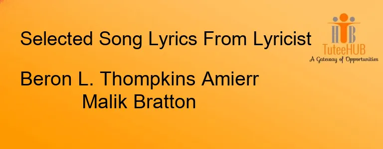 Beron L. Thompkins Amierr Malik Bratton