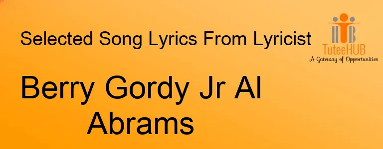 Berry Gordy Jr Al Abrams