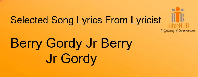 Berry Gordy Jr Berry Jr Gordy