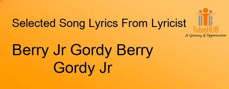 Berry Jr Gordy Berry Gordy Jr
