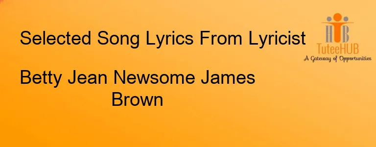 Betty Jean Newsome James Brown