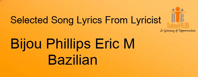 Bijou Phillips Eric M Bazilian