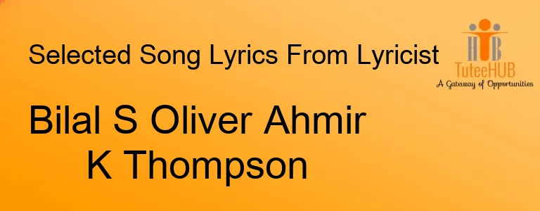 Bilal S Oliver Ahmir K Thompson