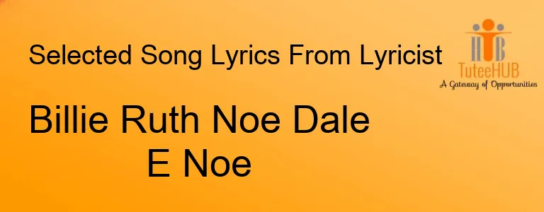 Billie Ruth Noe Dale E Noe